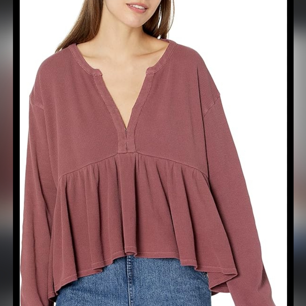 34. Lucky Brand Waffle Knit Oversized Boho